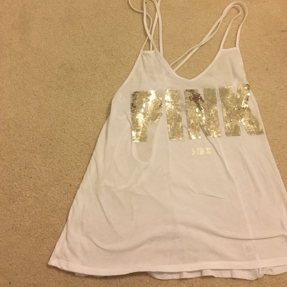 PINK sequin top